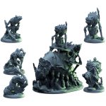 Kobold Warband Miniature Set – 6 Fantasy RPG & Wargaming Figures with Beast Rider – Detailed Resin Models