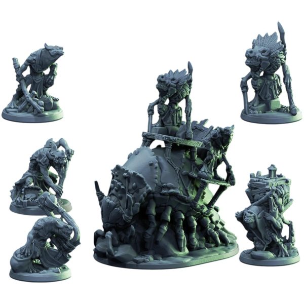 Kobold Warband Miniature Set – 6 Fantasy Figures