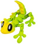 Articulated Magnetic Blob Gecko Collectible – Flexible Lizard Desk Toy & Fridge Magnet Décor – Anxiety Relief Sensory Gift for Teens & Adults – 3D Printed in Canada — 3D Printed Collectible by 3DCentral