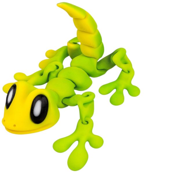 Gecko blob magnétique articulé à collectionner – Lézard flexible