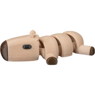 Capybara Chill – Set of 5 Articulated Fidget Figurines, Relaxing Capybara Desk Toys for Stress Relief, Animal Collectible Statues for Teens & Adults – 3D Printed in Canada — 3D Printed Collectible by 3DCentral
