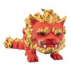 Foo Lion Articulated Figurine – Majestic Red & Gold Mythical Guardian Statue for Desk or Shelf Display – Hinged Collectible Collectible for Teens & Adults – 3D Printed in Canada — 3D Printed Collectible by 3DCentral