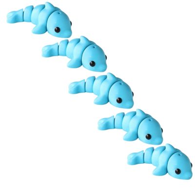 5-Pack Mini Baby Zou Dolphin Figurines – Cute Dolphin Collectibles, Ocean Animal Gifts & Marine Home Décor – Standard, Mystery Color & Keychain Variants – 3D Printed in Canada — 3D Printed Collectible by 3DCentral