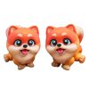 Cute Pomeranian Puppy Figurines (Pack of 2) – Print-in-Place Kawaii Dog Miniatures with Big Eyes – 3D Printed in Canada — 3D Printed Collectible by 3DCentral