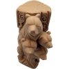 Wood Carved-Style Bear Family Sculpture – 3D Printed Rustic Wildlife Totem for Shelf Decor, Nature Collectors & Symbolic Gifts – 3D Printed in Canada — 3D Printed Collectible by 3DCentral