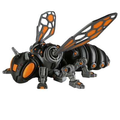 Articulated Cyber Bee Figurine – 3D Printed Stress Relief Desk Toy – Futuristic Interactive Collectible for Teens & Adults – Executive Desk Decor Gift – 3D Printed in Canada — 3D Printed Collectible by 3DCentral