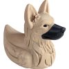 German Shepherd Duck Figurine – Funny 4x4 Rubber Duck for Vehicle Ducking, Cruise Hiding & Dog Lovers – Dashboard Collectible Gift for Off-Road & Travel Fans – 3D Printed in Canada — 3D Printed Collectible by 3DCentral