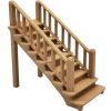Wooden Staircase Miniature – Fantasy Terrain Stairs for Tabletop RPGs, Modular Dungeon Builds & Dioramas – 3D Printed in Canada — 3D Printed Collectible by 3DCentral