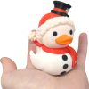 Snowman Christmas Duck Figurine – Quirky Christmas Decoration, Cute Holiday Collectible for Desk, Shelf, or Gifting – 3D Printed in Canada — 3D Printed Collectible by 3DCentral