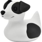 Jack Russell Terrier Duck – Adorable Dog Duck Collectible for Ducking & Cruise Hiding – Dashboard Pet Duck Figurine Gift – Desk & Office Decoration