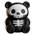 Skeleton Bear Figurine – Cute Spooky Halloween Bear Decor | Gothic Kawaii Skull Cub Collectible for Shelf, Desk or Gift – 3D Printed in Canada — 3D Printed Collectible by 3DCentral