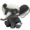 Cute Elephant Figurine – Sitting Elephant Statue for Shelf, Desk, or Gift Display – 3D Printed in Canada — 3D Printed Collectible by 3DCentral