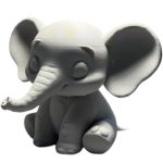Cute Elephant Figurine – Sitting Elephant Statue