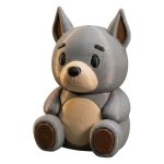 Great Dane Teddy Bear Cub Figurine – Cute Collectible Puppy-Themed Desk Companion for Dog Lovers & Gift Givers – 3D Printed in Canada — 3D Printed Collectible by 3DCentral