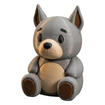 Great Dane Teddy Bear Cub Figurine – Cute Collectible Puppy-Themed Desk Companion for Dog Lovers & Gift Givers – 3D Printed in Canada — 3D Printed Collectible by 3DCentral