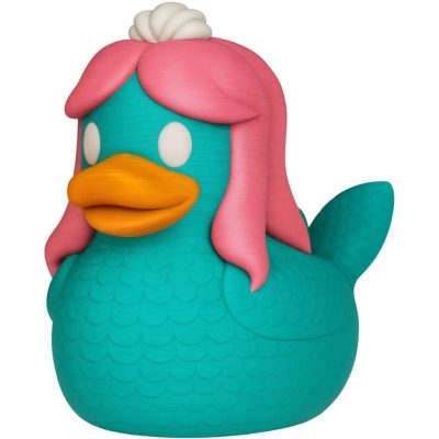 Mermaid Duck Figurine – Cute Fantasy-Inspired Rubber Duck Display with Scales, Tail & Pink Hair – Fun Shelf Decor or Gift for Adults & Teens – 3D Printed in Canada — 3D Printed Collectible by 3DCentral