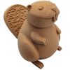 Cute Beaver Figurine – Adorable 3D Printed Wood-Style Canadian Animal Sculpture for Shelf, Desk, or Cabin Décor – 3D Printed in Canada — 3D Printed Collectible by 3DCentral