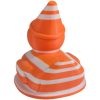 Traffic Cone Duck Figurine – Funny Striped Rubber Duck Collectible for Desk, Shelf or Gag Gift Décor – 3D Printed in Canada — 3D Printed Collectible by 3DCentral