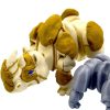 Armored Rhino Poseable Figurine – Articulated Fantasy Creature with Battle Plating, Desk Companion or Shelf Display – 3D Printed in Canada — 3D Printed Collectible by 3DCentral
