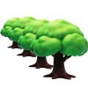 Set of 4 Realistic Miniature Trees – Diorama Terrain for Tabletop Gaming, Model Railroads & TTRPGs Scenery – 3D Printed in Canada — 3D Printed Collectible by 3DCentral