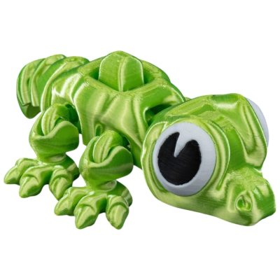 Articulated Crocodile Fidget Toy – Flexible Lizard Stress Relief Desk Pet for Teens and Adults – Bright Green Reptile Collectible Figure – 3D Printed in Canada — 3D Printed Collectible by 3DCentral