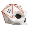 Critical Die D20 Skull Planter – Gothic Fantasy Dice Pot for Succulents or Flowers – 3D Printed in Canada — 3D Printed Collectible by 3DCentral