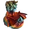 Rainbow Dragon Duck Figurine - Rubber Ducky Alternative Car Dashboard Ornament - Fantasy Collectible Figurine Cruise Duck Hiding Gift 4x4 Decor – 3D Printed in Canada — 3D Printed Collectible by 3DCentral