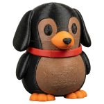 Dark Dachshund Penguin Figurine – Cute Dog Penguin Hybrid Statue for Desk, Shelf, or Collectible Display – Gift for Animal Lovers