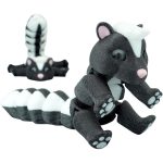 Articulated Skunk Collectible Figurine – Flexible Desk Toy & Collectible Animal Model for Teens & Adults