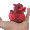 Dragon Duck Figurine – Duck-Dragon Mash‑Up – Fantasy Animal Hybrid Collectible – Red Mythical Duck Gift for Shelf, Desk or Display for Teens & Adults – 3D Printed in Canada — 3D Printed Collectible by 3DCentral