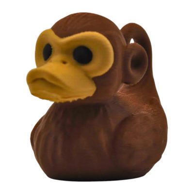 Monkey Duck Figurine – Rubber Duck for Duck Duck 4x4, Off-Road Dashboards & Cruise Duck Hide & Seek – Jungle Animal Collectible – 3D Printed in Canada — 3D Printed Collectible by 3DCentral