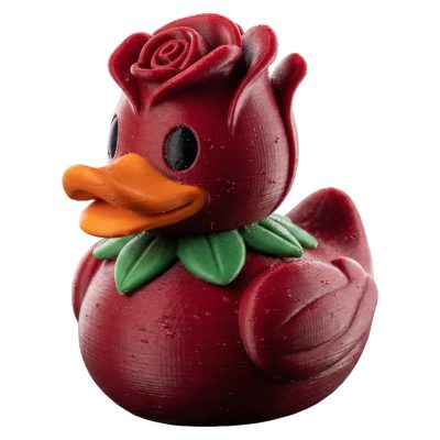 Rose Petal Duck – Floral Collectible — 3D Printed Ducks by 3DCentral
