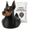 Playful Doberman Duck Figurine — 3D Printed Dog Breed Ducks by 3DCentral