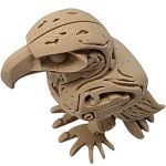 Eagle Totem Figurine with Tribal-Inspired Detail