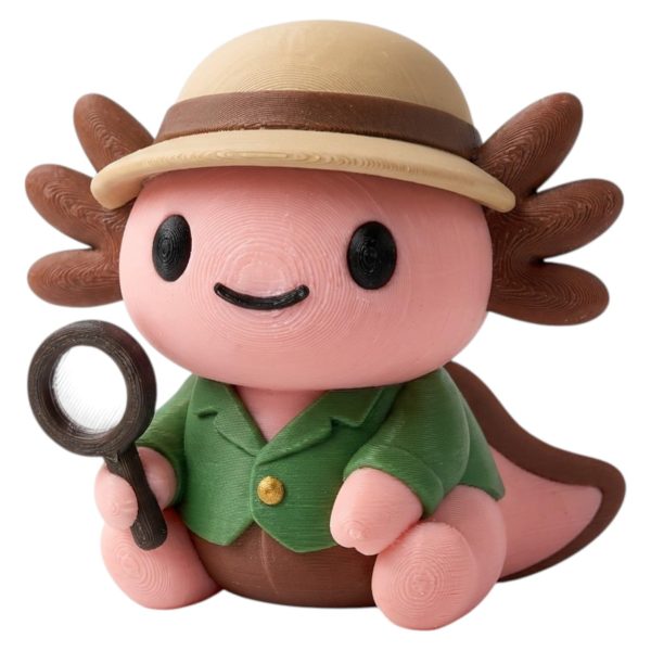 Axolotl entomologiste scientifique