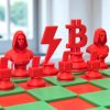 Bitcoin Crypto Chess Bulls vs Bears — 3D Printed Bears by 3DCentral