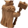 The Barbarian Owl Figurine – Muscular Fantasy Owl with Fur Armor — 3D Printed Articulated Miniatures by 3DCentral
