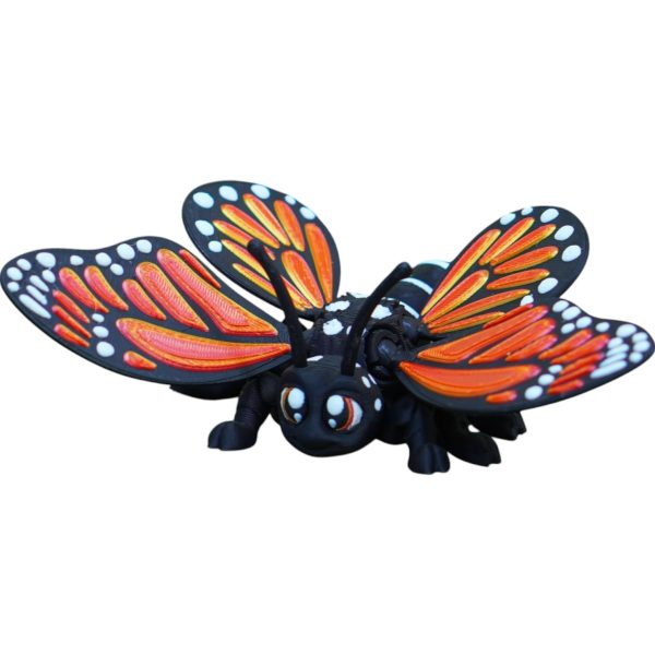 Papillon flexible aux ailes colorées