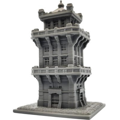 Stone Fortress Miniature – Multi-Level Fantasy Tower Terrain for Tabletop Gaming, Dioramas & Wargame Scenery – 3D Printed in Canada — 3D Printed Collectible by 3DCentral