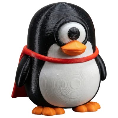 Cyclops Penguin Figurine – Quirky One-Eyed Superhero Bird Desk Companion & Shelf Decor for Teens and Adults