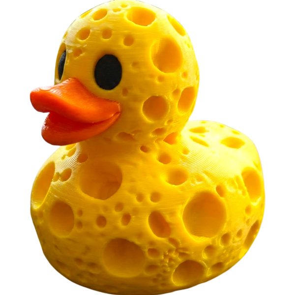Sponge Hole Duck Surreal Figurine
