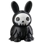 Spooky Wraith Bunny Figurine – Gothic Bunny Skeleton Decor, Halloween Shelf Accent, Cute Horror Desk Companion