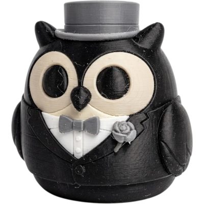 Best Man Owl Collectible Figurine - Unique Gift for Adults and Desk Decor