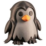 Spooky Wraith Penguin Figurine – Cute Halloween Gothic Decor, Desk Buddy, Penguin Collectible Gift for Teens & Adults
