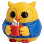 Jittery Owl Collectible Figurine - Unique Desk Decor for Adults