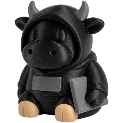 Hackerman Cow Collectible Figurine - Unique Desk Decor for Adults