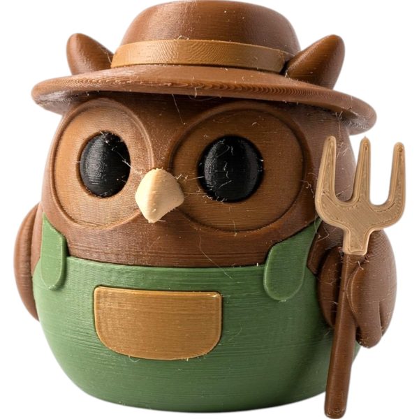 Figurine de hibou fermier de collection