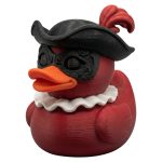 Venetian Carnival Duck Figurine – Masquerade Duck Collectible with Mask, Hat & Ruff Collar – Unique Gothic Shelf Decor for Adults & Teens – 3D Printed in Canada