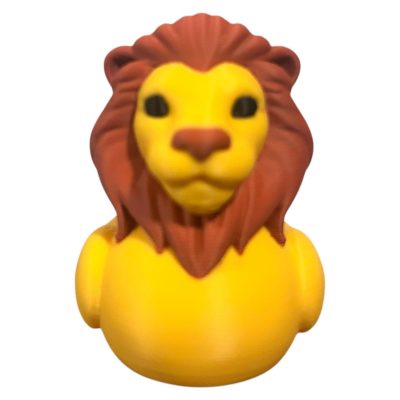 Noble Lion Duck Figurine – Majestic Duck-Lion Hybrid with Sculpted Mane & Expression – Funny Animal Mashup for Shelf or Desk – 3D Printed in Canada — 3D Printed Collectible by 3DCentral