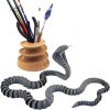 Articulated Cobra Snake with Spiral Pencil Holder — 3D Printed Articulated Figurines by 3DCentral